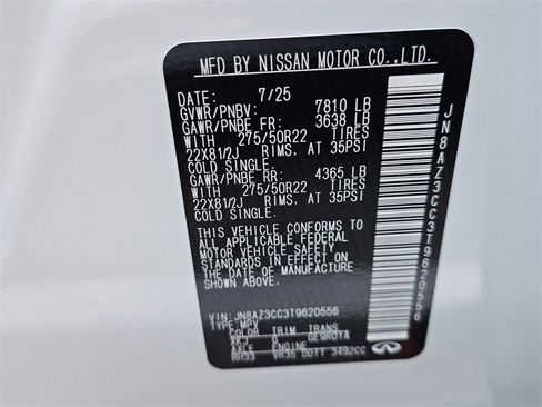 New 2026 INFINITI QX80 Autograph w/ Premium Cargo Package image 29