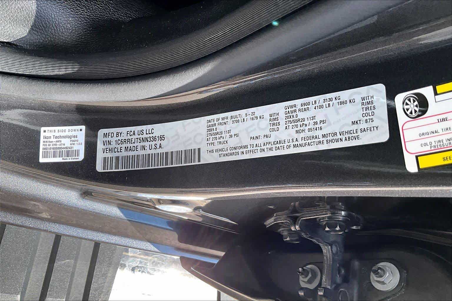 Used 2022 RAM 1500 Laramie RWD image 34