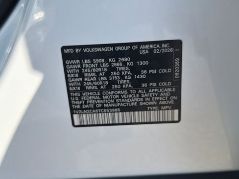 New 2026 Volkswagen Atlas SE AWD/4WD image 25
