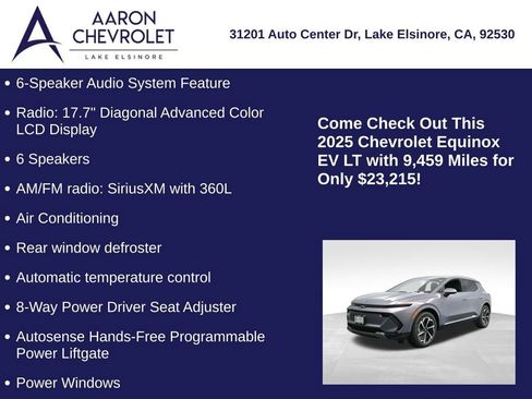 Used 2025 Chevrolet Equinox EV LT w/ Convenience Package image 20