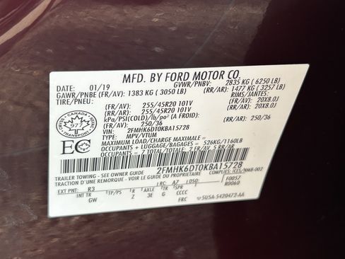 Used 2019 Ford Flex Limited w/ Equipment Group 303A AWD/4WD image 30