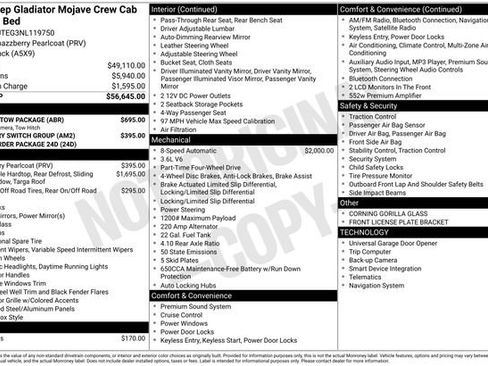 Used 2022 Jeep Gladiator Mojave w/ Trailer Tow Package image 36