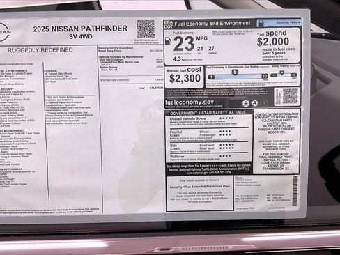 Certified 2025 Nissan Pathfinder SV image 14