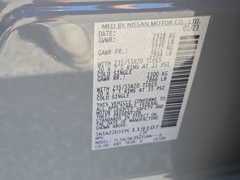 Used 2023 Nissan Murano Platinum w/ Cargo Package image 15