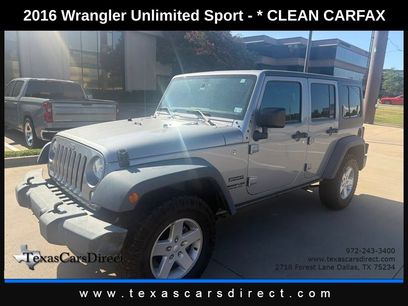 Used 2016 Jeep Wrangler Unlimited Sport w/ Quick Order Package 24S