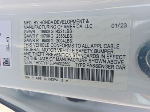 Used 2023 Honda Accord EX image 35