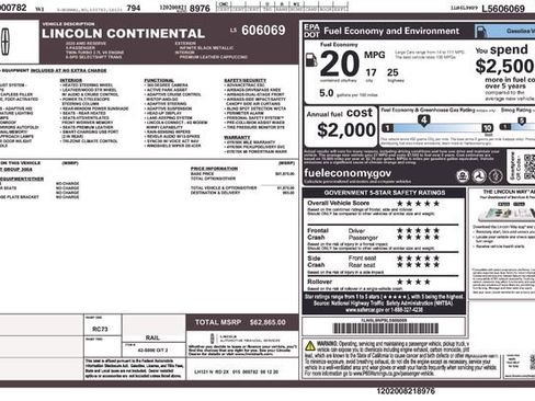 Used 2020 Lincoln Continental Reserve image 4
