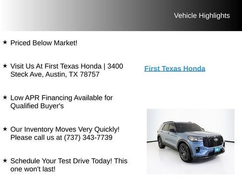 Used 2025 Ford Explorer ST AWD/4WD image 9