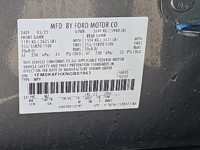 Used 2022 Ford Explorer Limited AWD/4WD image 49