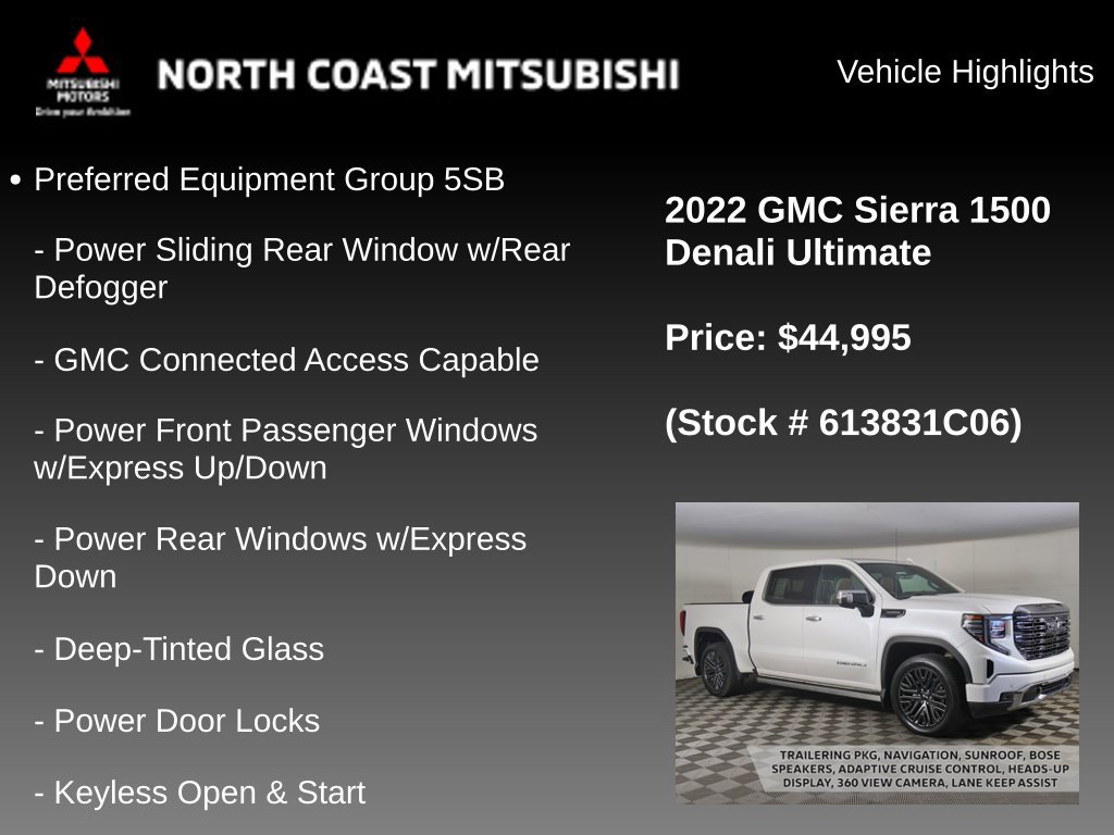 Used 2022 GMC Sierra 1500 Denali Ultimate AWD/4WD image 2