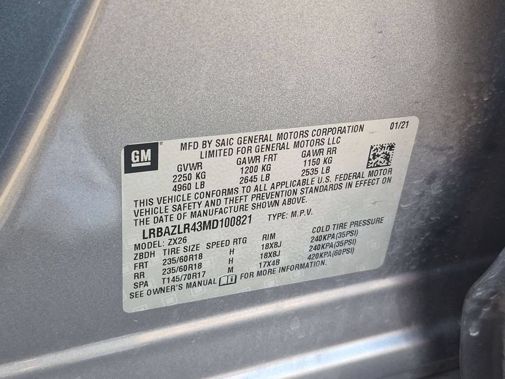 Certified 2021 Buick Envision Preferred FWD image 69