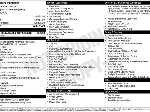 Certified 2023 Subaru Forester Base image 52