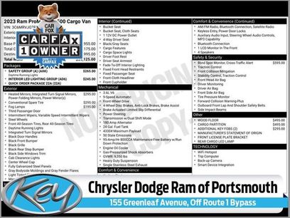 Used 2023 RAM ProMaster 3500 w/ Safety Group (A)