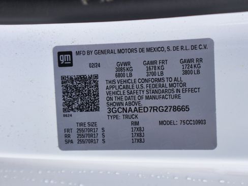 Used 2024 Chevrolet Silverado 1500 W/T w/ WT Fleet Convenience Package image 30