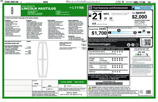 Certified 2022 Lincoln Nautilus Reserve AWD/4WD image 47