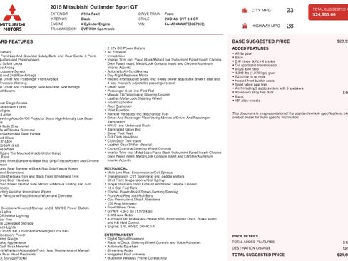 Used 2015 Mitsubishi Outlander Sport GT image 4