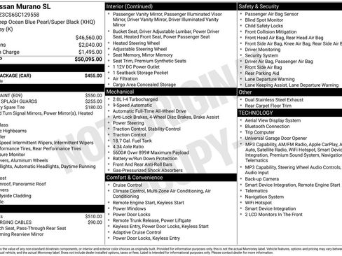 Certified 2025 Nissan Murano SL w/ Cargo Package AWD/4WD image 5