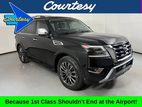 Used 2023 Nissan Armada Platinum w/ Captain's Chairs Package AWD/4WD image 1