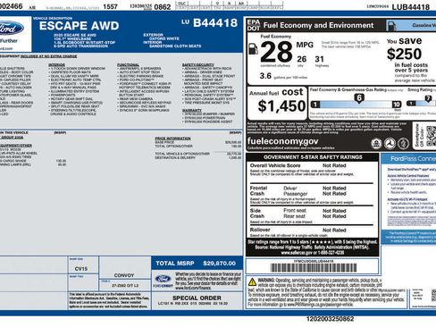 Used 2020 Ford Escape SE AWD/4WD image 4