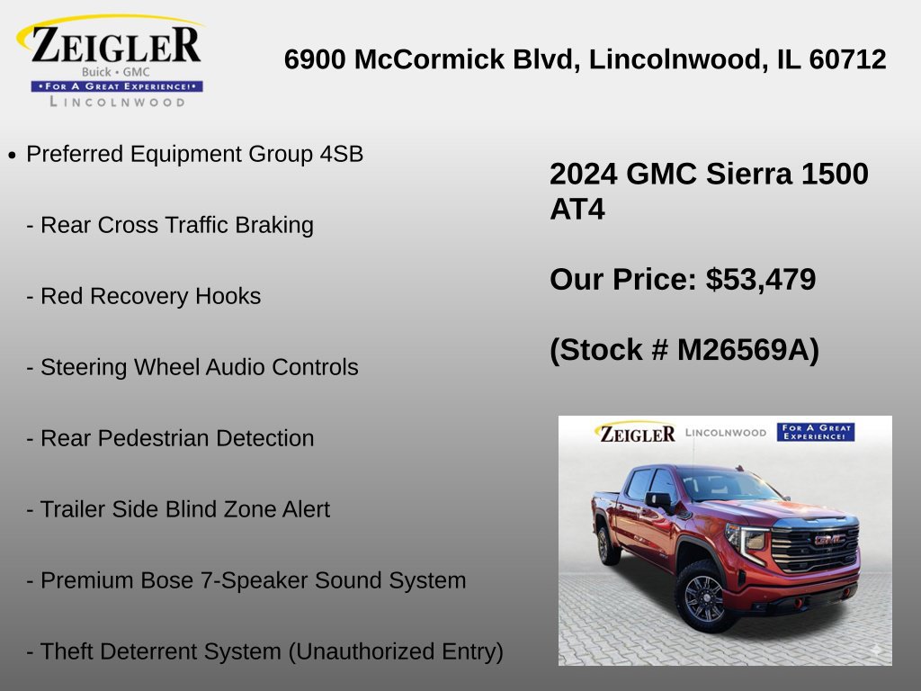 Used 2024 GMC Sierra 1500 AT4 w/ AT4 Preferred Package AWD/4WD image 36