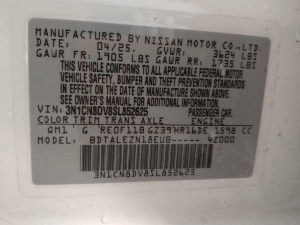 Used 2025 Nissan Versa S w/ Trunk Package FWD image 33
