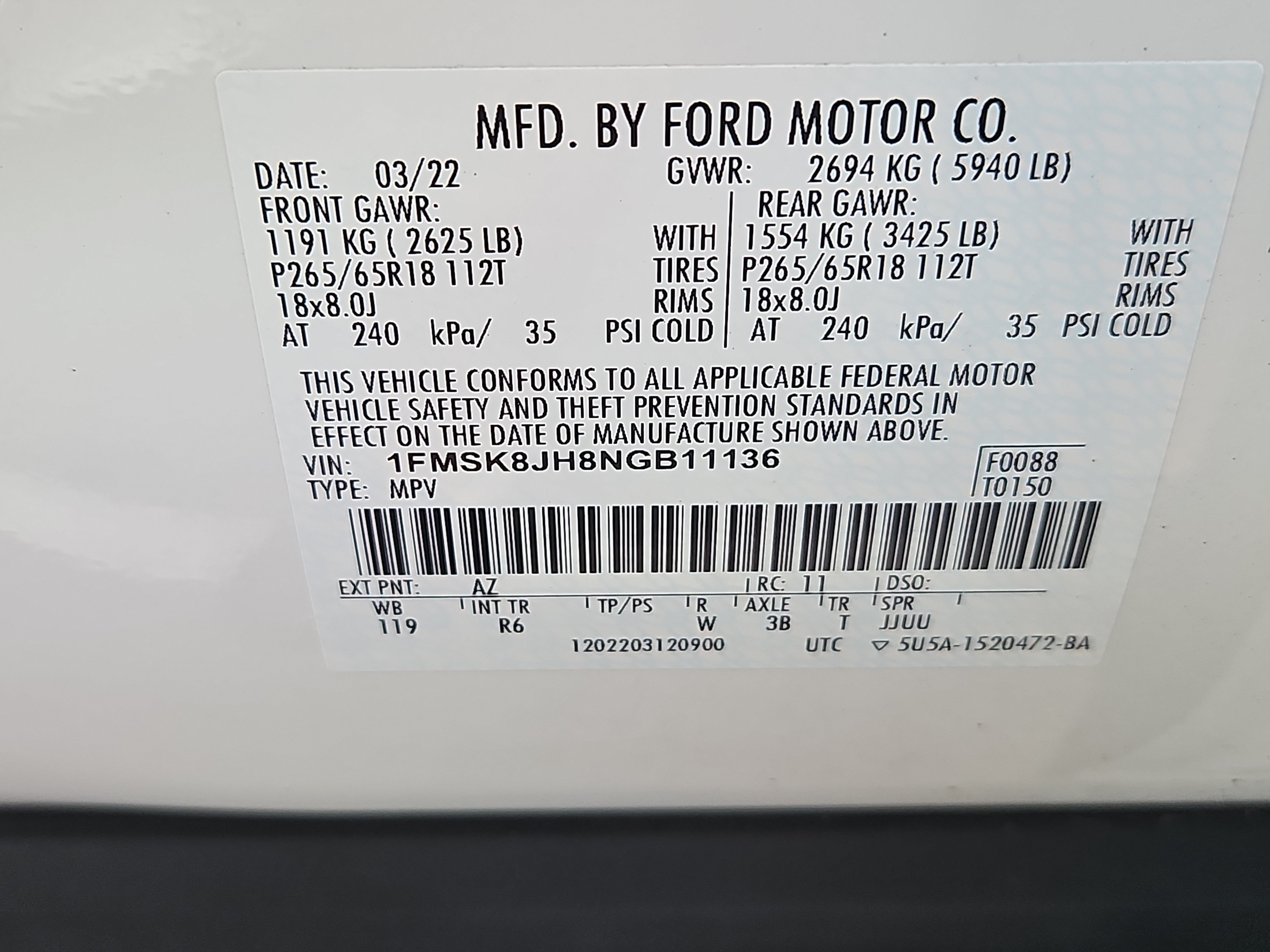 Used 2022 Ford Explorer Timberline AWD/4WD image 8