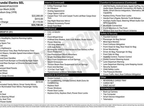 Used 2023 Hyundai Elantra SEL FWD image 37