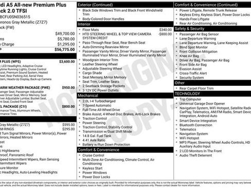 Certified 2025 Audi A5 2.0T Premium Plus w/ Premium Plus AWD/4WD image 40