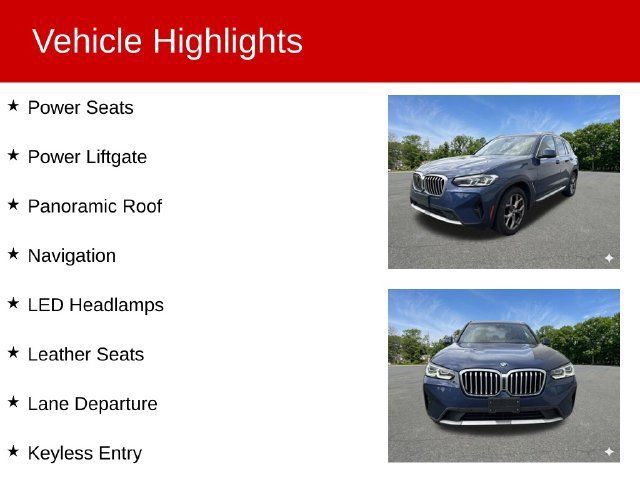 Used 2024 BMW X3 xDrive30i w/ Premium Package w/ZPA AWD/4WD image 2