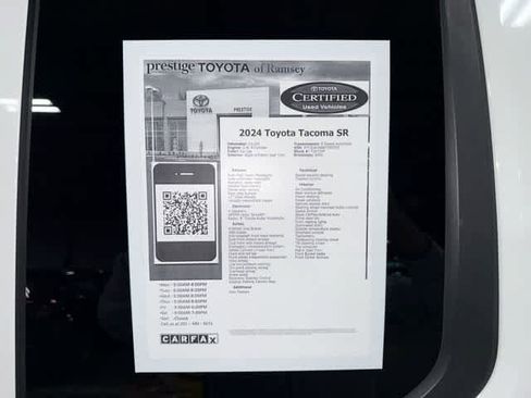 Certified 2024 Toyota Tacoma SR RWD image 13