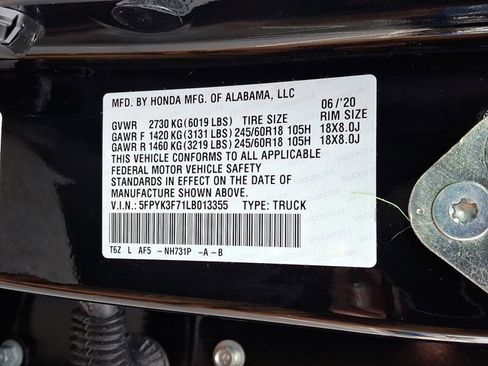 Used 2020 Honda Ridgeline RTL-E image 26