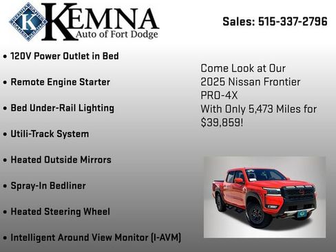 Used 2025 Nissan Frontier PRO-4X w/ Pro Convenience Package AWD/4WD image 19