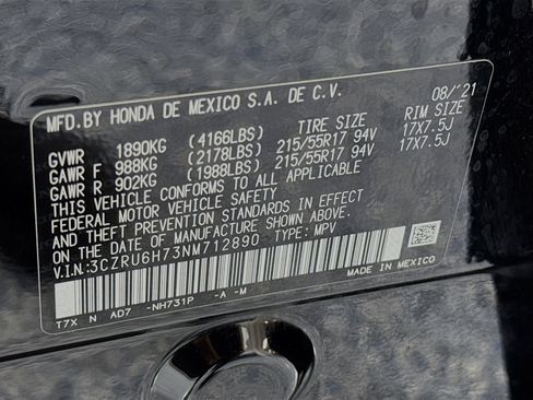 Certified 2022 Honda HR-V EX-L image 31