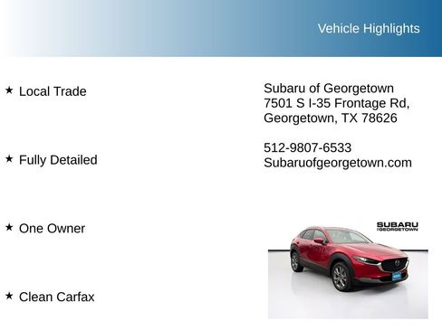 Used 2025 MAZDA CX-30 AWD 2.5 S w/ Preferred Package image 9