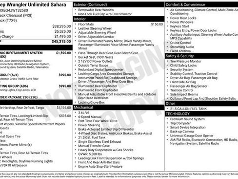 Used 2018 Jeep Wrangler Unlimited Sahara image 35