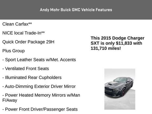 Used 2015 Dodge Charger SXT w/ Plus Group image 4