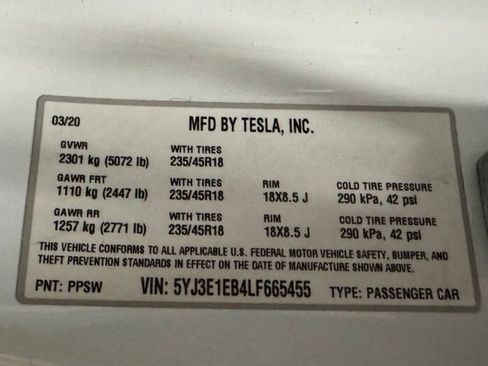 Used 2020 Tesla Model 3 Long Range image 34