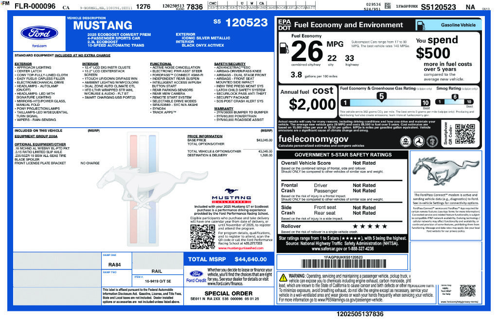 Used 2025 Ford Mustang Premium RWD image 12