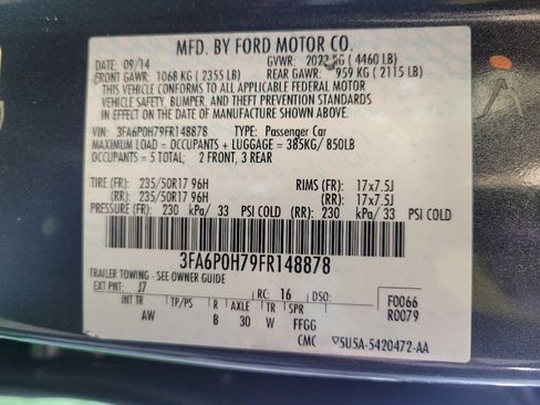 Used 2015 Ford Fusion SE FWD image 33