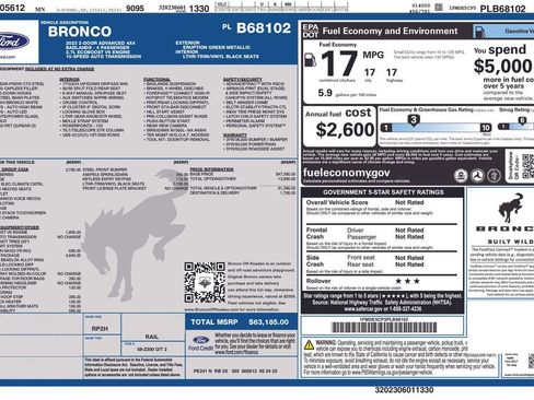 Used 2023 Ford Bronco Badlands w/ Sasquatch Package AWD/4WD image 16