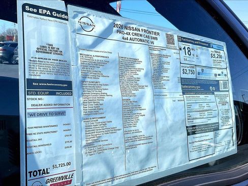 New 2026 Nissan Frontier PRO-4X w/ Pro-4x Convenience Package image 15