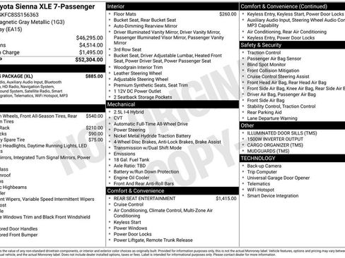 Used 2025 Toyota Sienna XLE w/ XLE Plus Package image 22