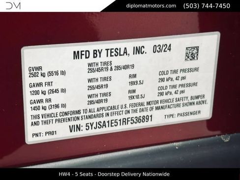 Used 2024 Tesla Model S AWD/4WD image 44