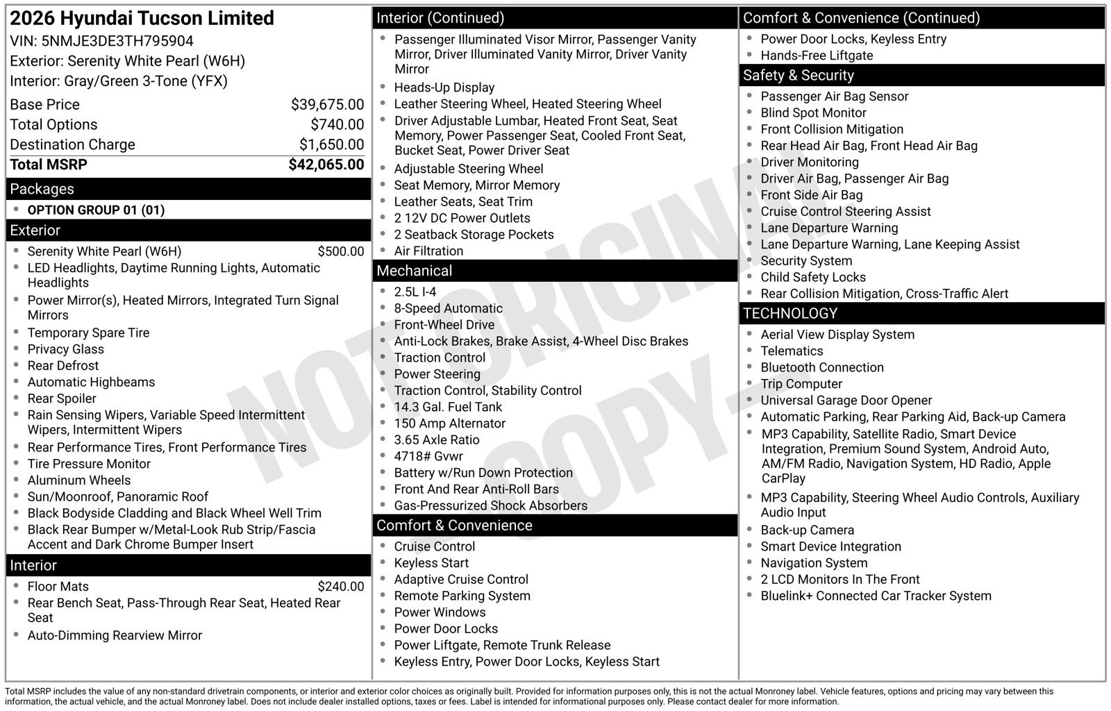 New 2026 Hyundai Tucson Limited FWD image 22