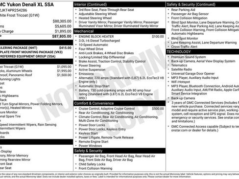 Used 2023 GMC Yukon XL Denali w/ Max Trailering Package AWD/4WD image 2