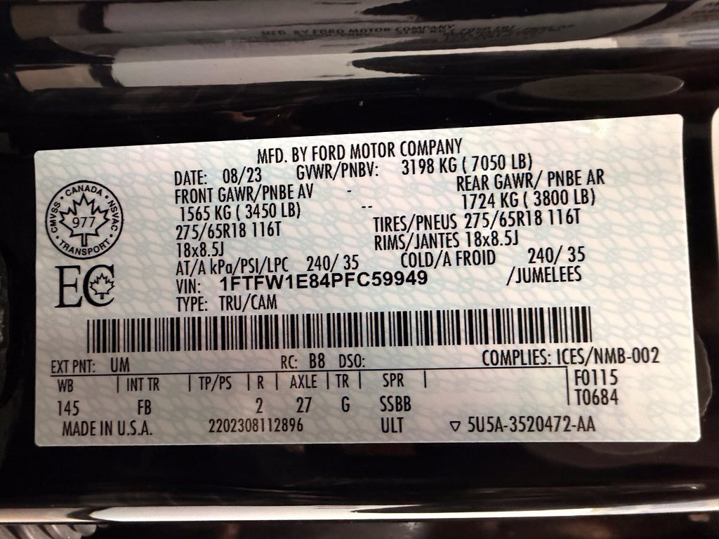 Used 2023 Ford F150 XLT w/ Equipment Group 302A High AWD/4WD image 57