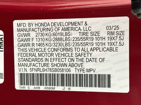 Used 2025 Honda Odyssey Sport-L image 12