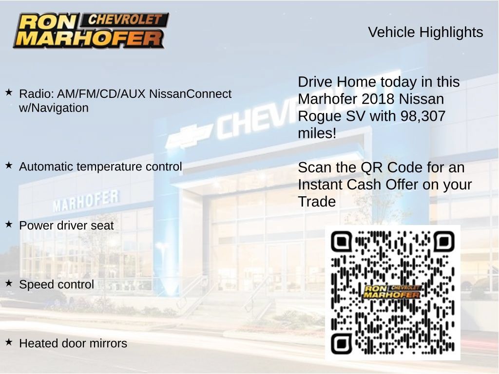 Used 2018 Nissan Rogue SV AWD/4WD image 14