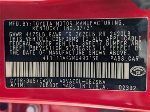 Used 2021 Toyota Camry SE w/ Convenience Package FWD image 24