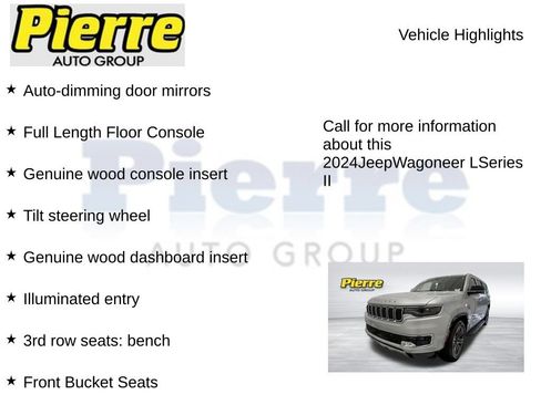 Used 2024 Jeep Wagoneer L Series II w/ Flexible Seating Group AWD/4WD image 22